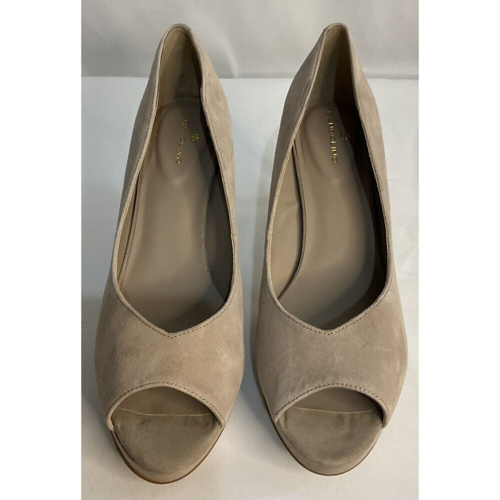 NWB Bandolino Tan Women’s Open Toed High Heels Free Shipping Size 9 1/2